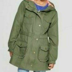 Cat & Jack Twill Parka Girl's Jacket Sz 7/8